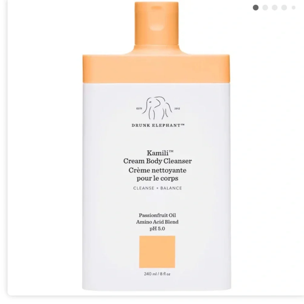 Drunk Elephant Kamili Cream Body Cleanser - Peach and White 8.0oz